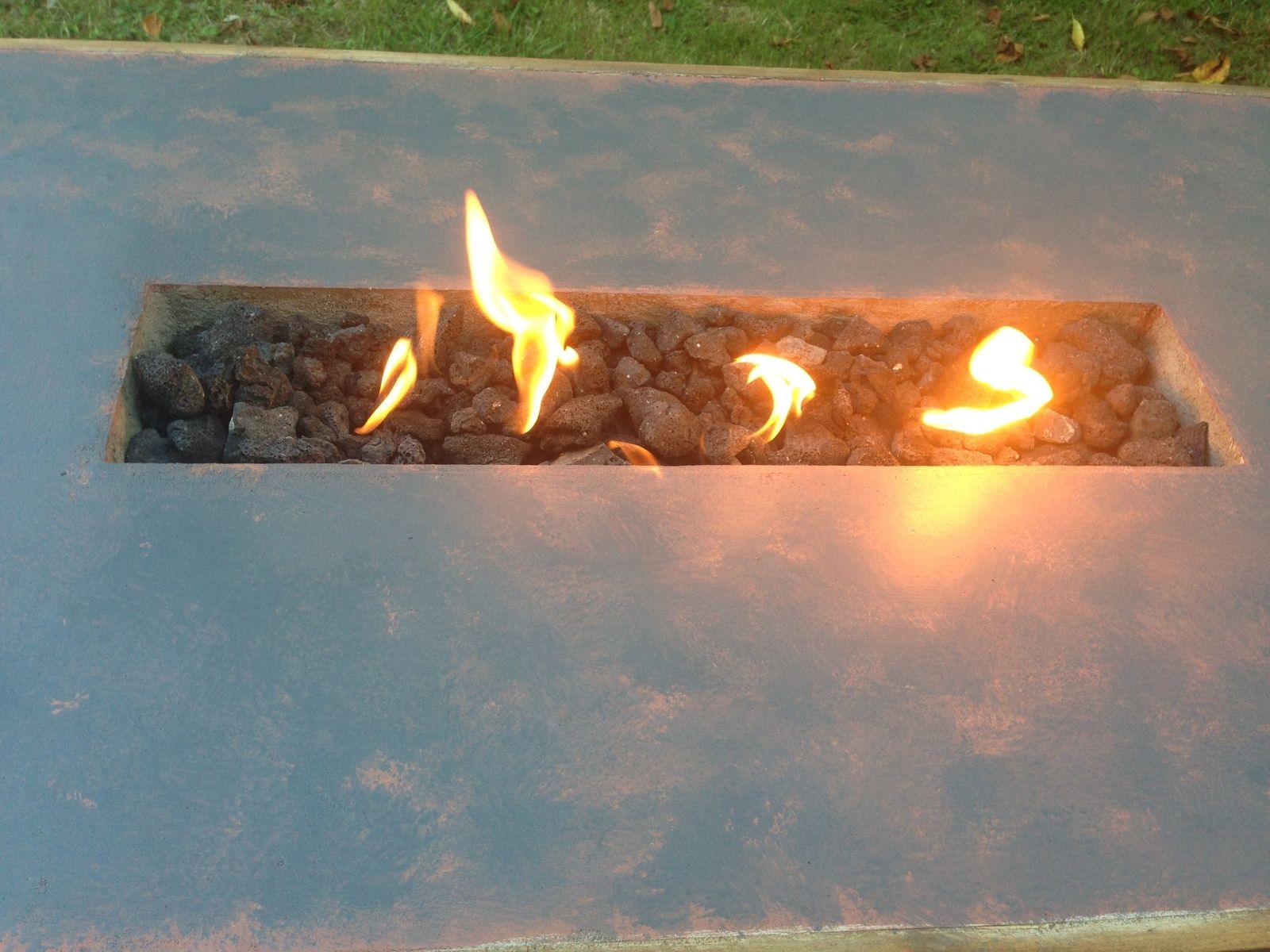 Hand Made Concrete Fire Table by MurrCrete_Designs