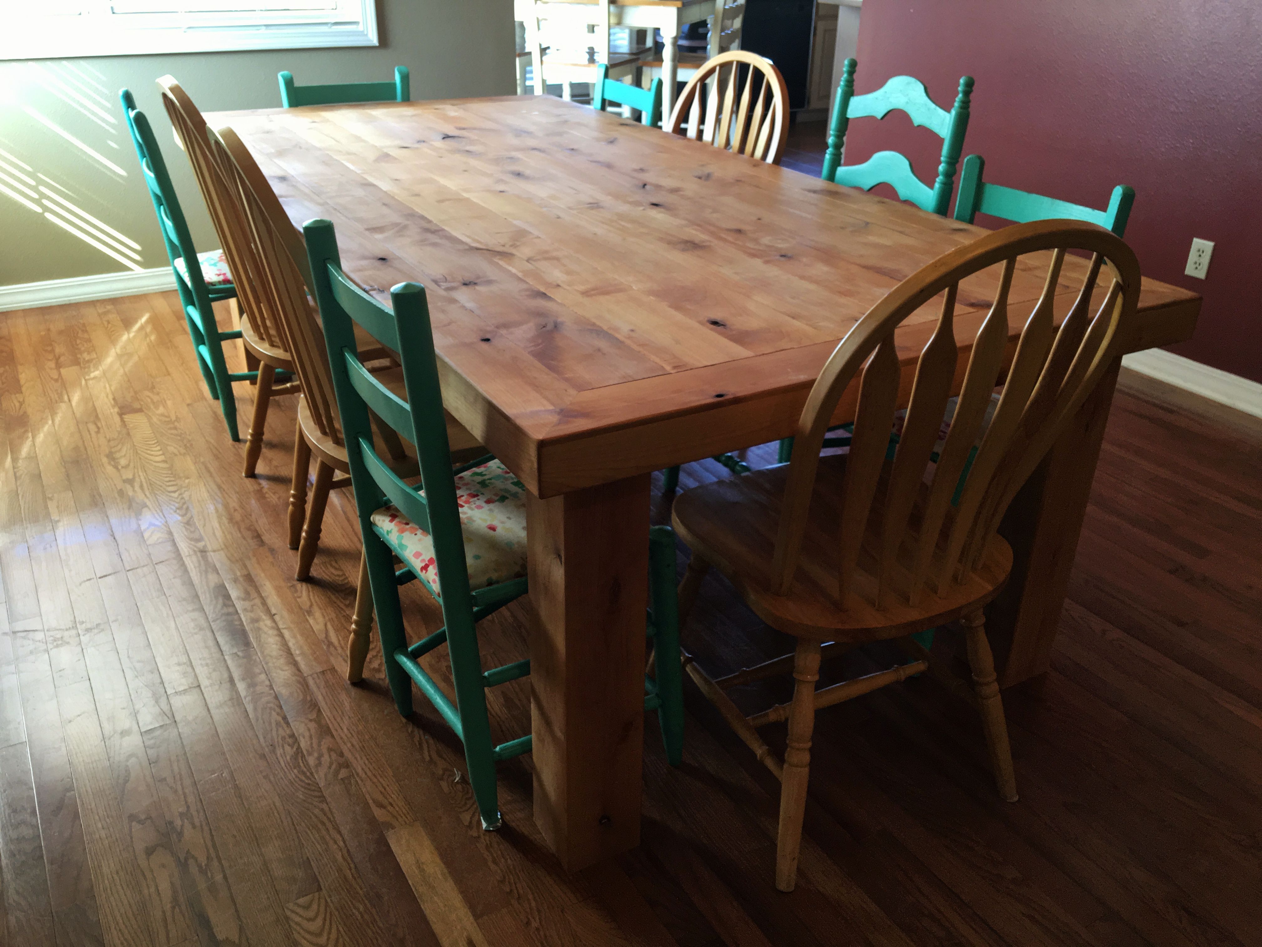 Hand Crafted Dinning Table, Rustic, Distressed, Knotty Alder, by Harmon ...