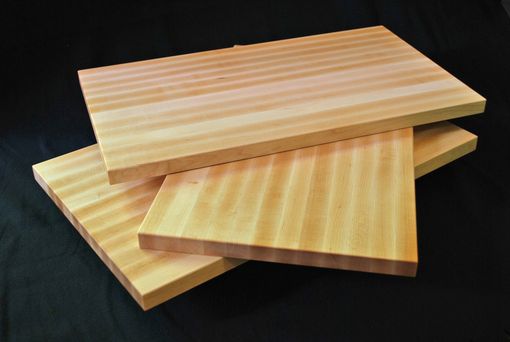 Custom Made Edge Grain Cutting Board, Solid Maple