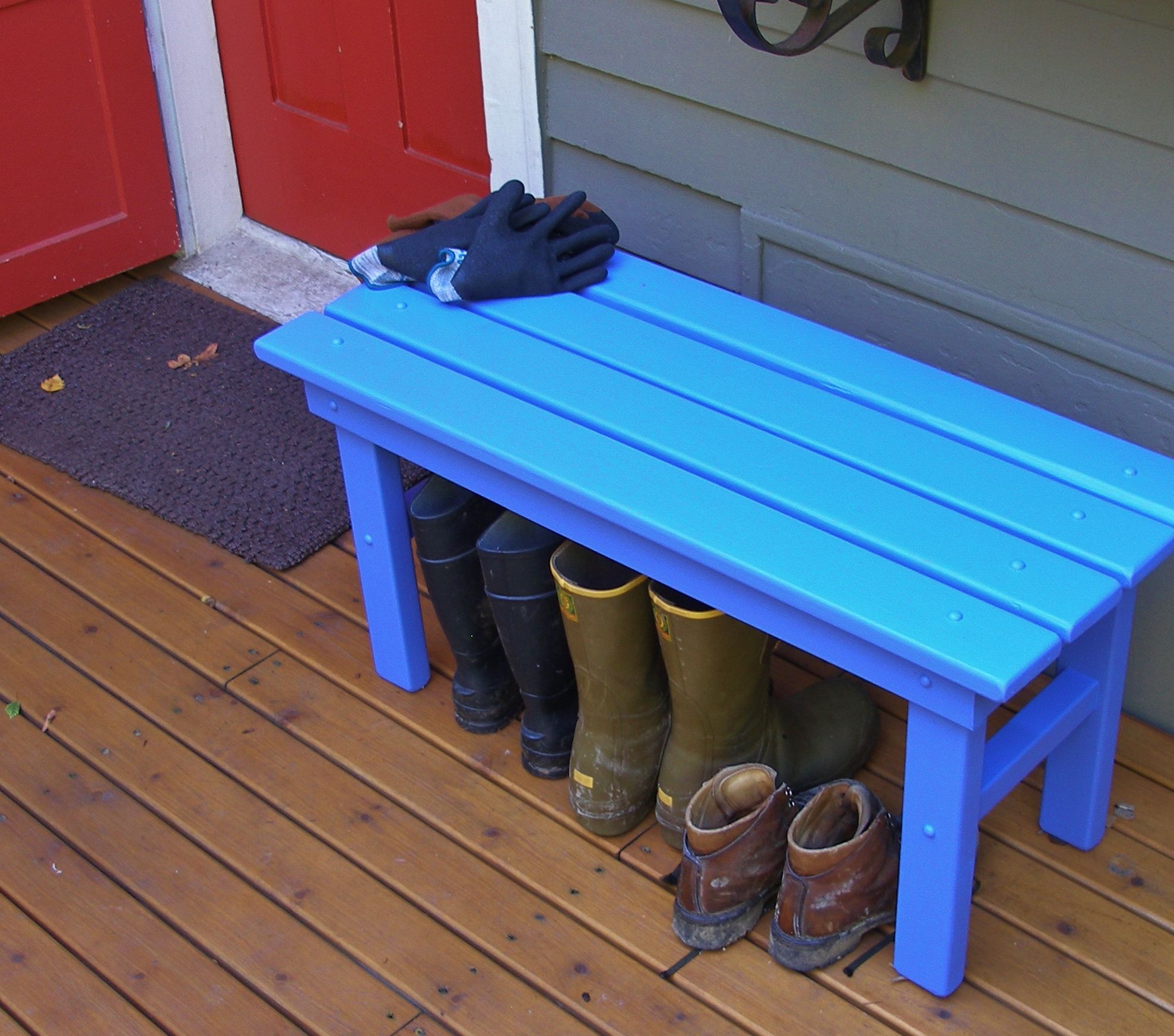 Buy Hand Crafted Cedar Garden Bench / Country Bench / Entryway Bench, made to order from