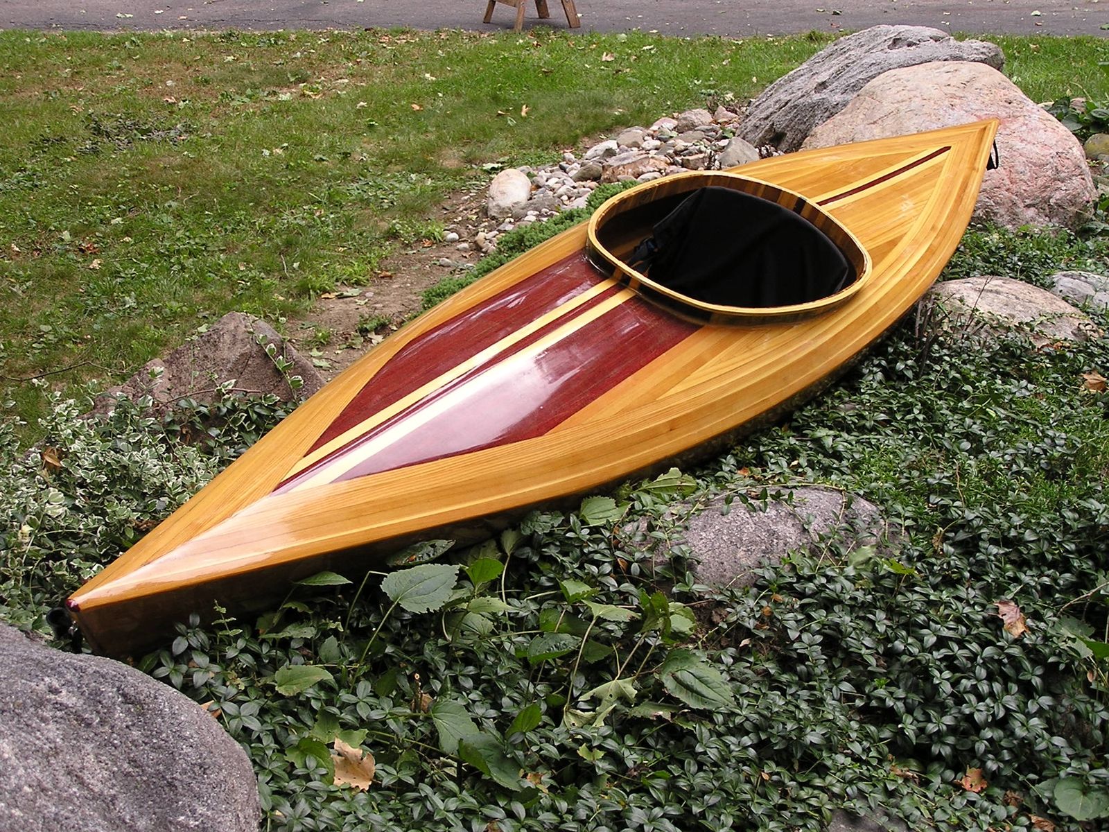 Hand Made The Charlevoix, Cedar Strip Kayak by Mackinaw 