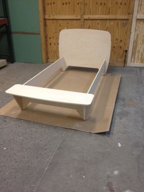 Custom Made Modern Bed With Bench