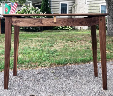 Custom Made Walnut High-Top Table