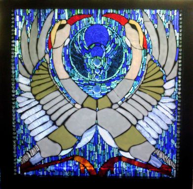 Custom Made And Then Return Again ....Stained Glass On Glass Mosaic Sculpture