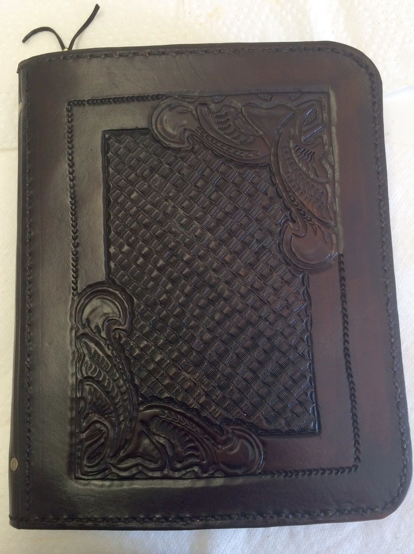 Custom Made Zip Up Leather I Pad Cover Portfolio And Matching I Phone 6 ...