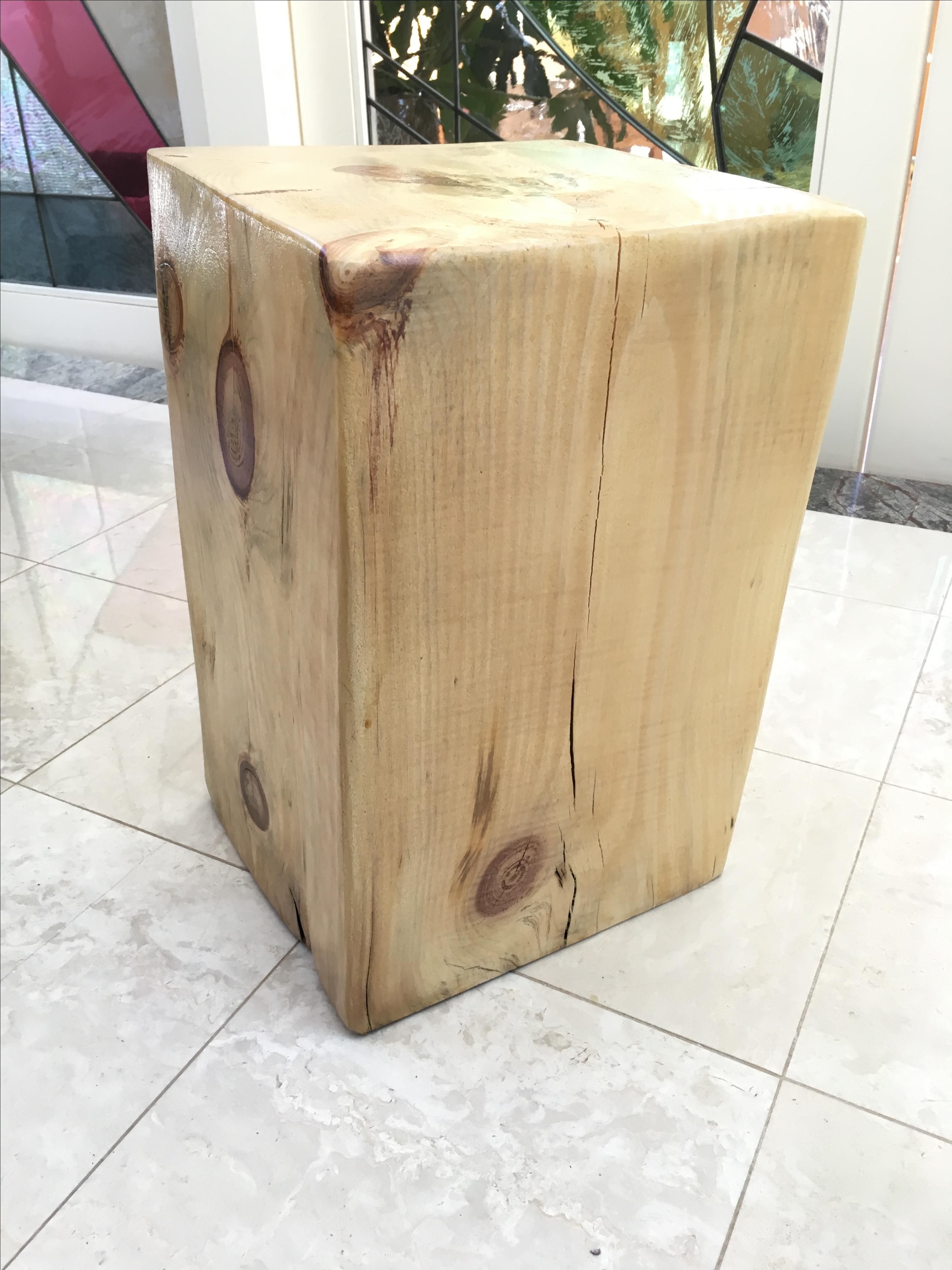 Hand Made OakBeam Side Table by PeppercornStudio