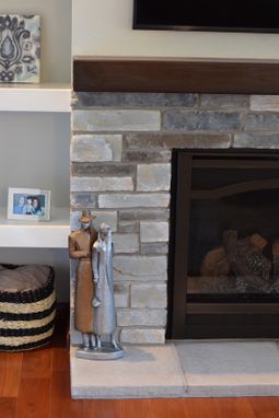 Custom Made Walnut Mantel- Stained