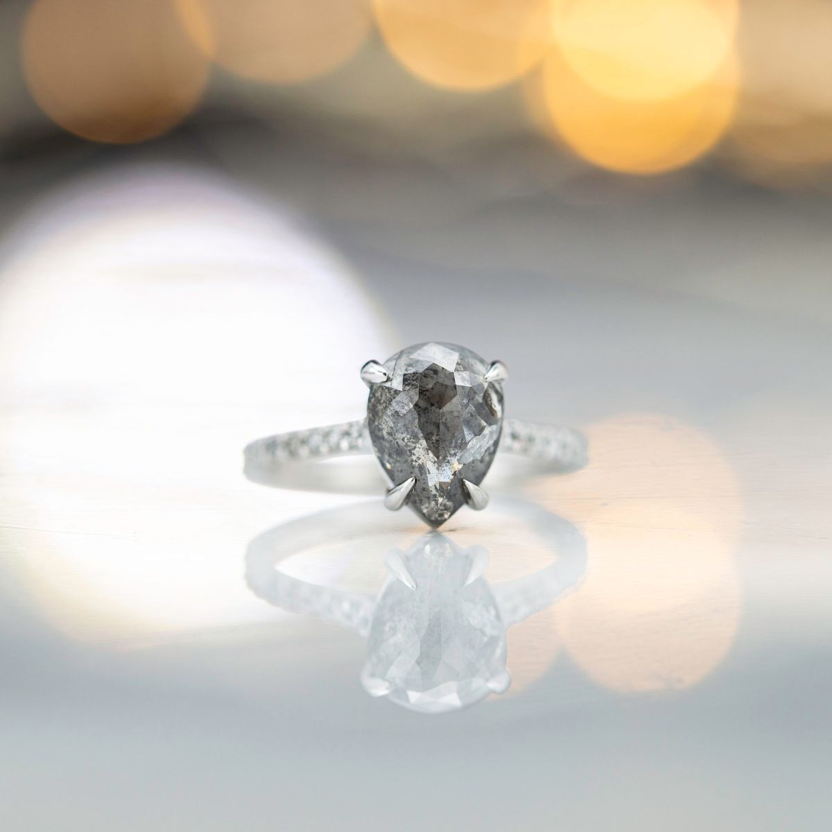 Styles of salt and pepper diamonds