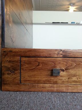 Custom Made Rustic / Industrial Bed Frame With Headboard