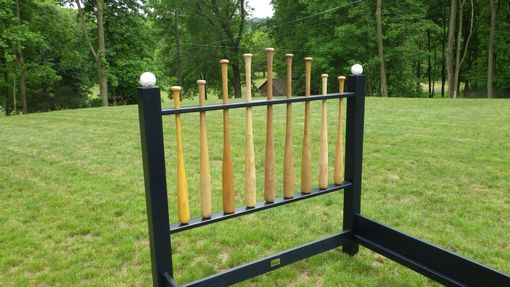 Custom Made Baseball Bat Double Bed Frame