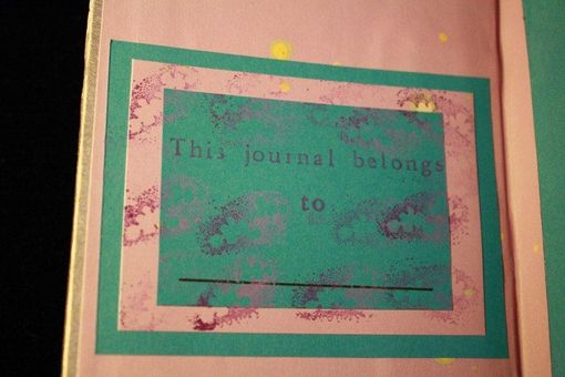 Custom Made Silver And Teal Journal