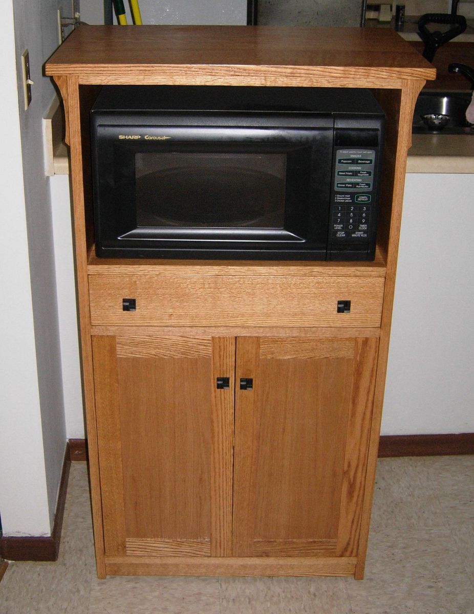 Hand Crafted Microwave Cabinet By Joey S Custom Woodworking