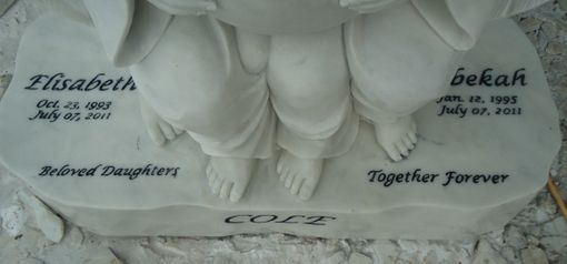 Custom Made 2 Angels Memorial Statue