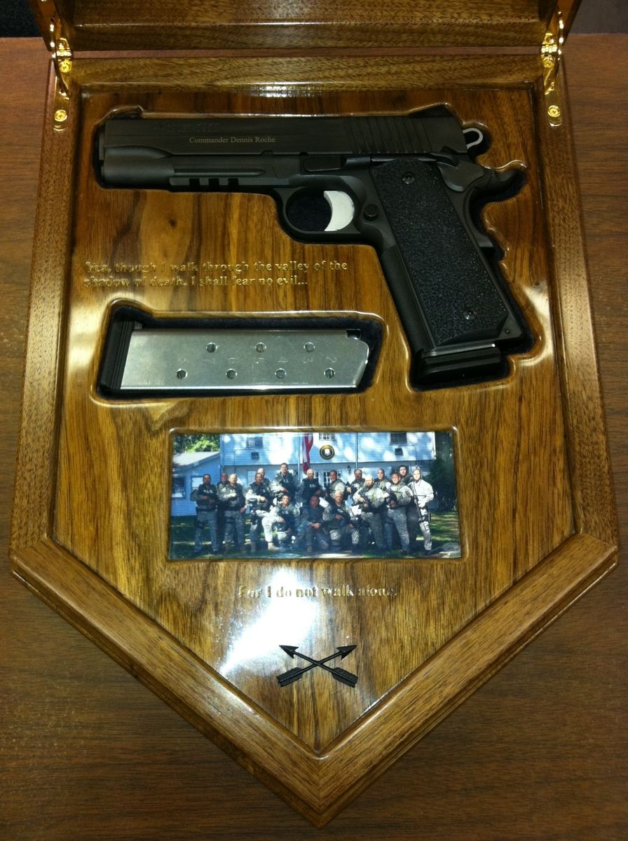 Hand Crafted Special Operations Group / Swat Gun Box by