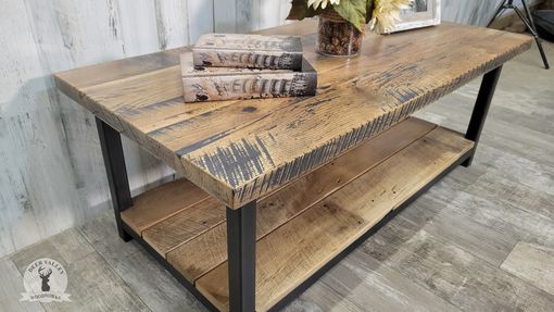 Custom Made Reclaimed Barnwood Coffee Table, Reclaimed Wood Coffee Table