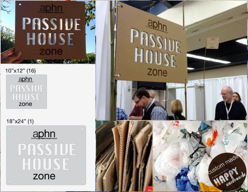 Custom Made 'Passive House' Booth Sign