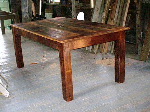 Custom Made Barnwood Farmhouse Dining Table