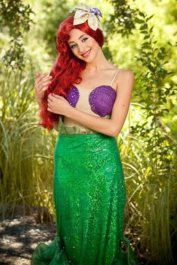 Custom Made Ariel Version F With Fabric Shells Costume Adult