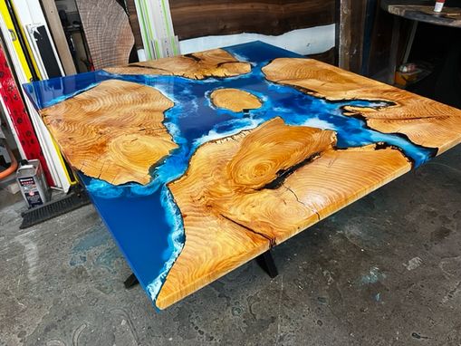 Custom Made Monterey Cypress Oceanic River Table