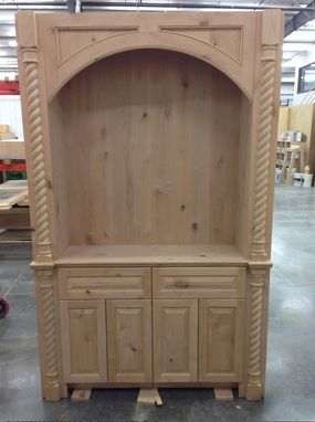 Custom Made Knotty Alder Hutch