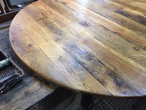 Custom Made Reclaimed Barnwood White Oak Table.