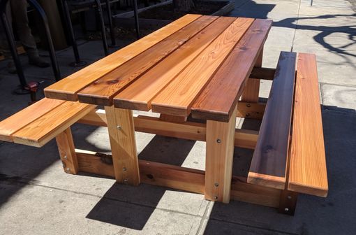 Hand Crafted Rustic Cedar Picnic Table 8ft By Live Roots Custom Hand Crafted Rustic Cedar Picnic Table