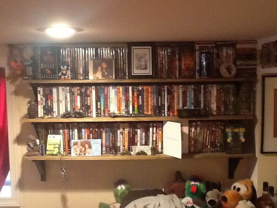 Custom Made Dvd Shelf by Ian Butterer