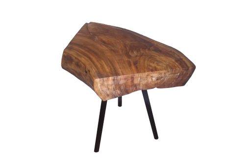 Custom Made Chunk Of Log Side Table