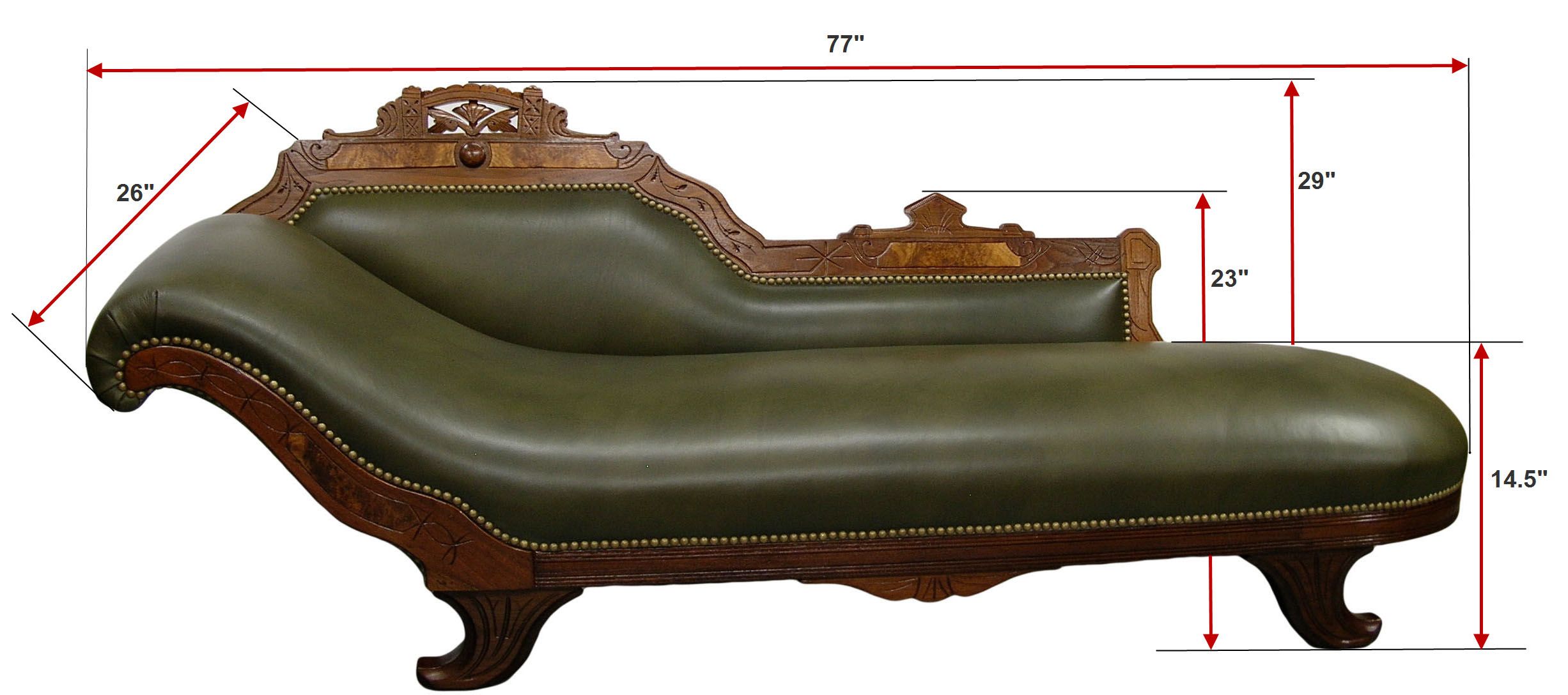 Custom Made Fainting Sofa Sold by CLASSIC ELEGANCE, LLC