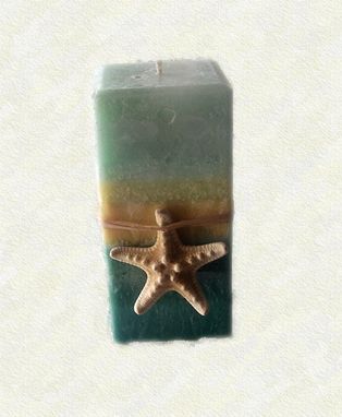 Custom Made Sea Grass Pillar Candle