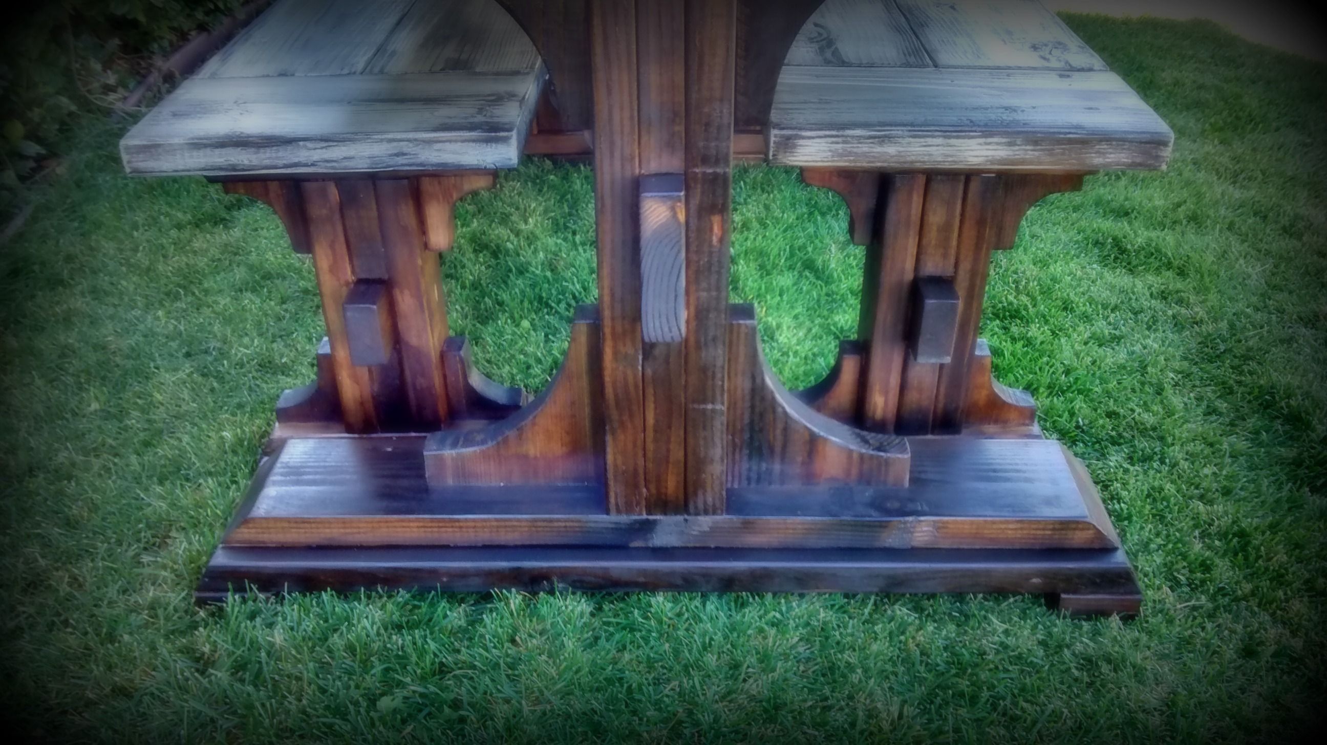 Buy Hand Made Pedestal Base, made to order from Rustic Inspirations