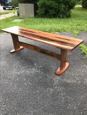 Custom Made Natural Edge Solid Walnut Dining Table