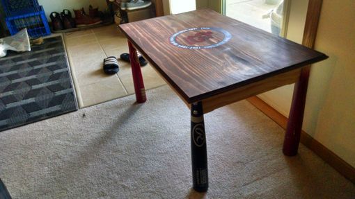 Custom Made Baseball Bat Coffee Table