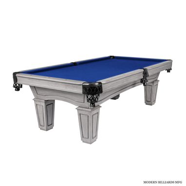 Custom Made 8ft Resolute Silver Mist Pool Table