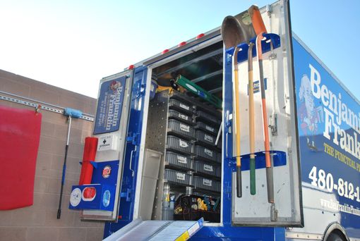 Custom Made Service Truck Organization Racks