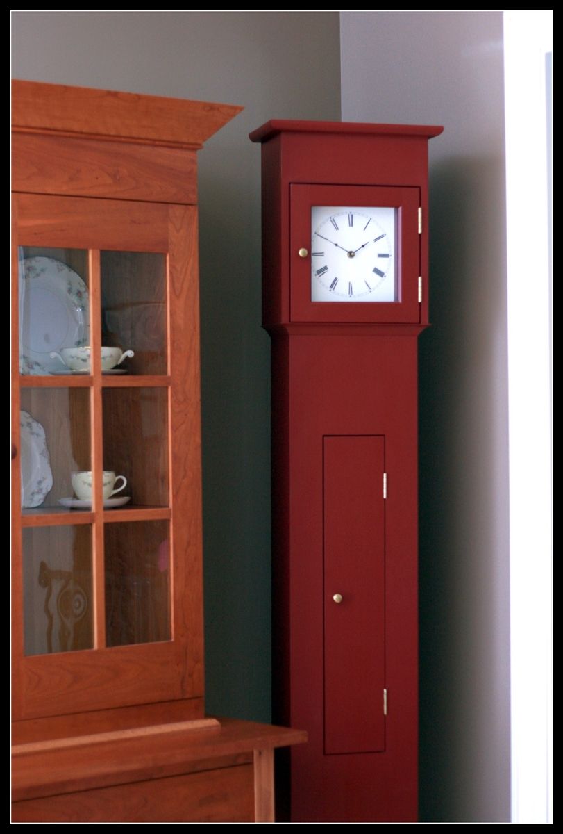 Custom Shaker Tall Clock, Painted by T Kelly Furniture | CustomMade.com