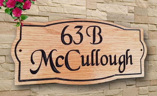 Custom Made Personalised Family Name House Plaque Number Home Gift Wedding Sign 14"X6"