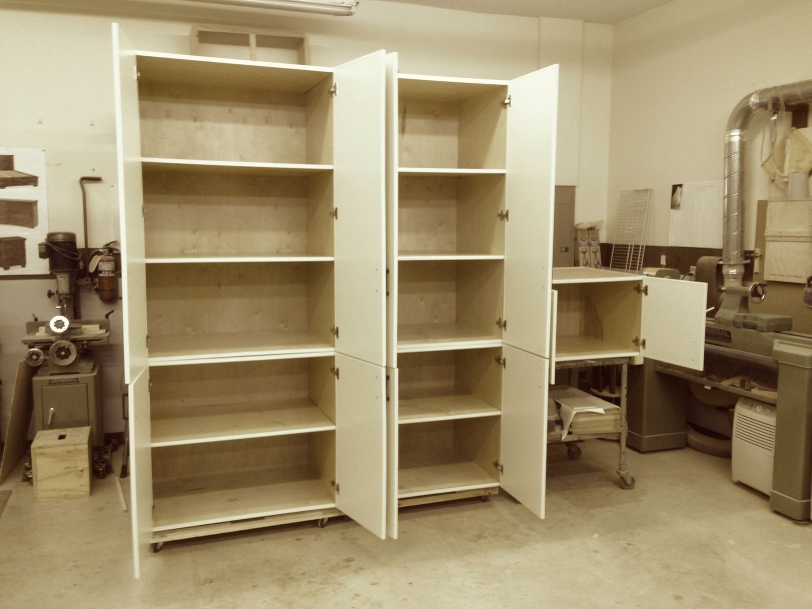 Custom Made Painted Storage by The Plane Edge, LLC