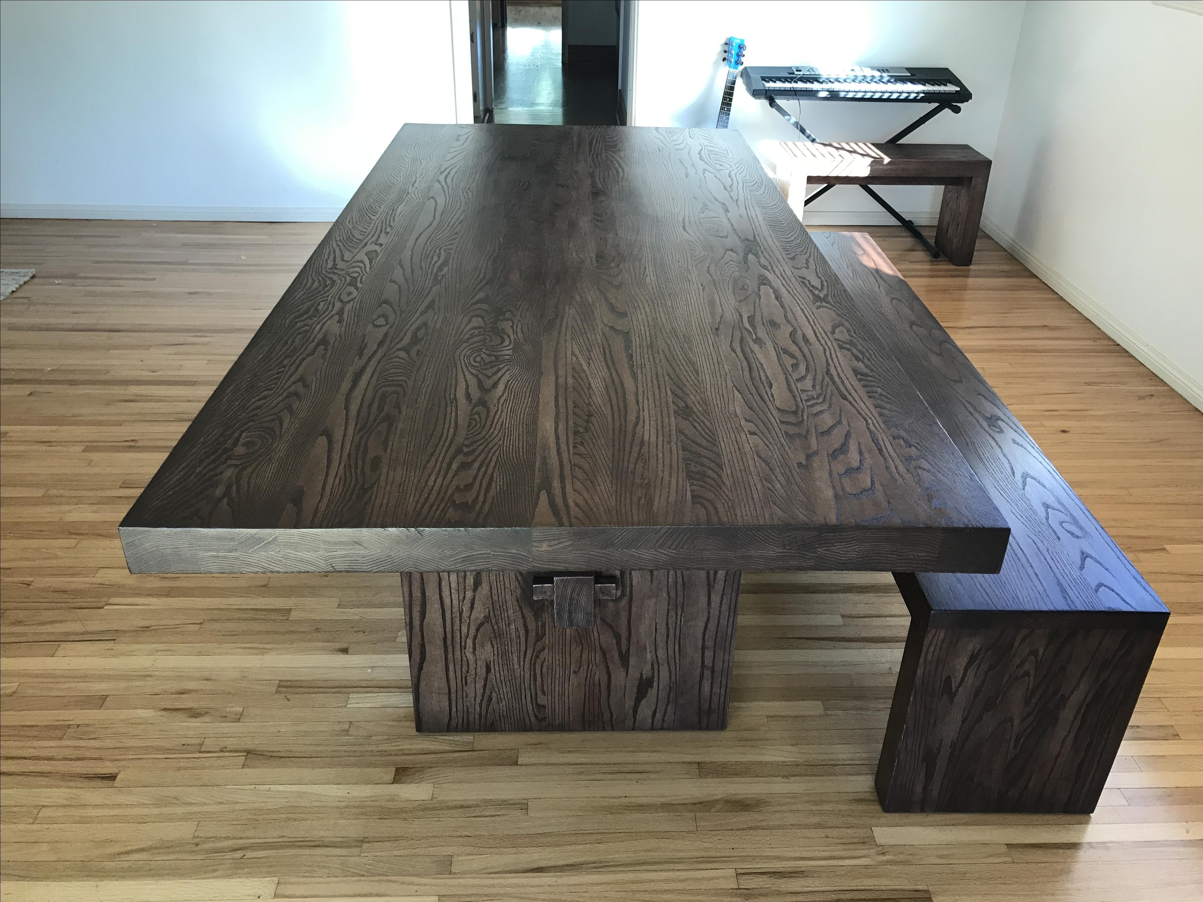 Hand Made Rustic Modern Trestle Dining Table by inDistressed, LLC ...