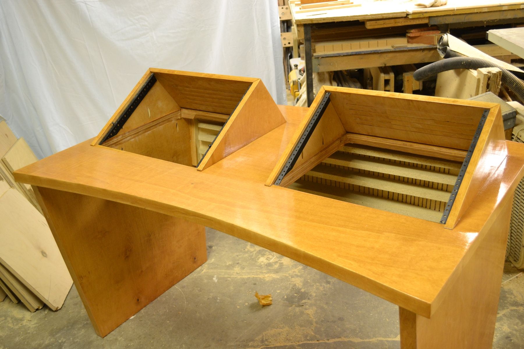 Buy a Hand Crafted Recording Studio Desk, made to order from Fearons