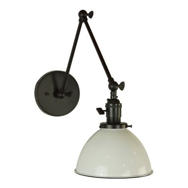 Custom Made Milton 1-Light Adjustable Wall Lamp