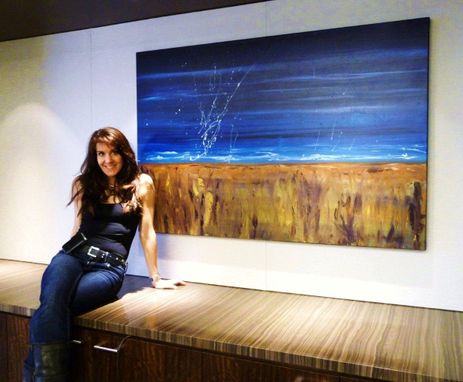 Custom Made Abstract Painting Custom Installation - 15 Paintings - Global Energy Investment Company, Houston