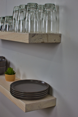 Custom Made Floating Shelves For Dishes, Plate Shelf, Shot Glass Shelf, Wine Glass Shelf, Plate Display Shelf