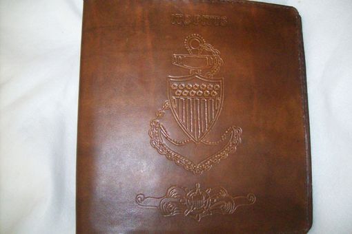 Custom Made Custom Leather Coast Guard Cpo Charge Book