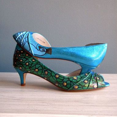 Custom Made Custom Peacock Shoes