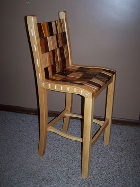 Custom Made Bar Chair - Rope And Block