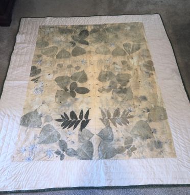 Custom Made One-Of-A-Kind Eco Printed Quilt