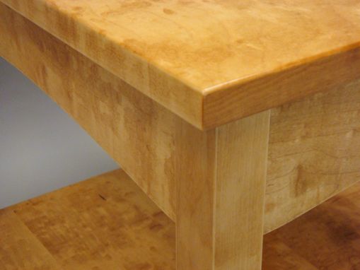 Custom Made End Table With Shelf