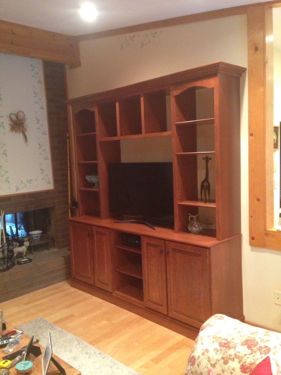 Handmade Cherry Wall Unit by CLA Woodworking | CustomMade.com