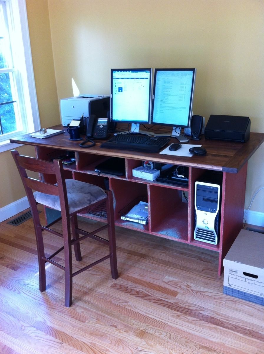 Custom Reclaimed Walnut Desk. by Living Edge Treehouses and Edible
